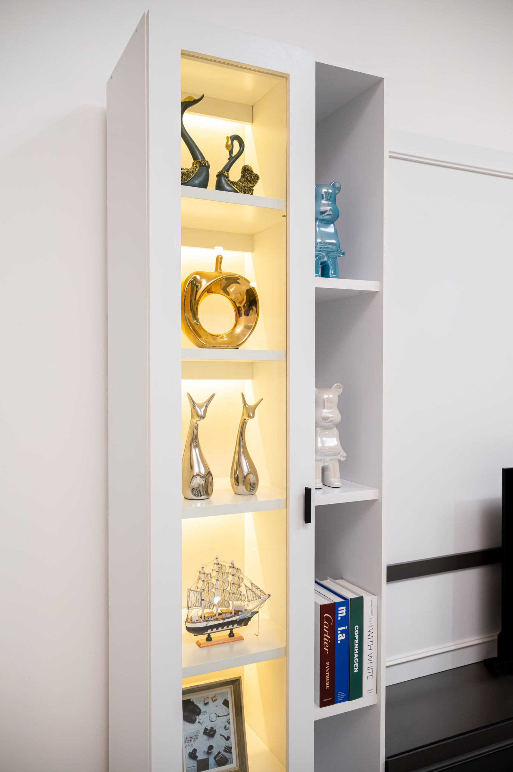 ชั้นวางทีวีพร้อมช่องวางของ - Image 5