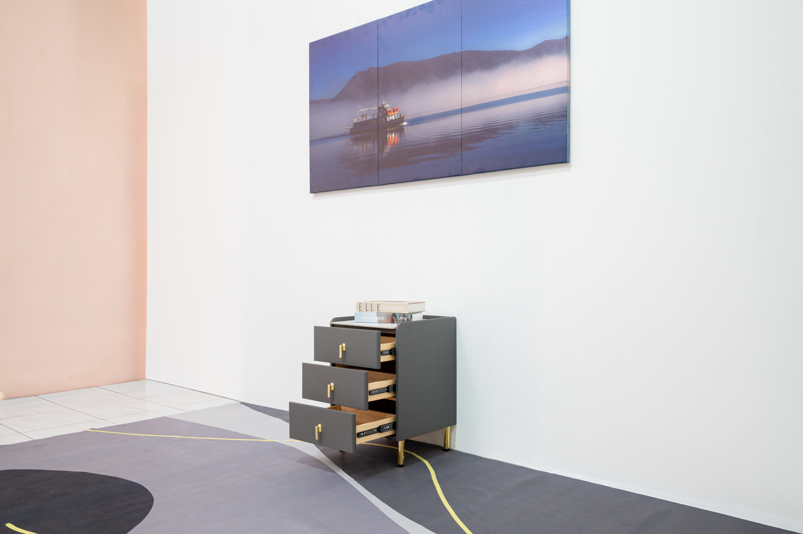 ตู้ลิ้นชัก (สีเทาเข้ม) - Image 4