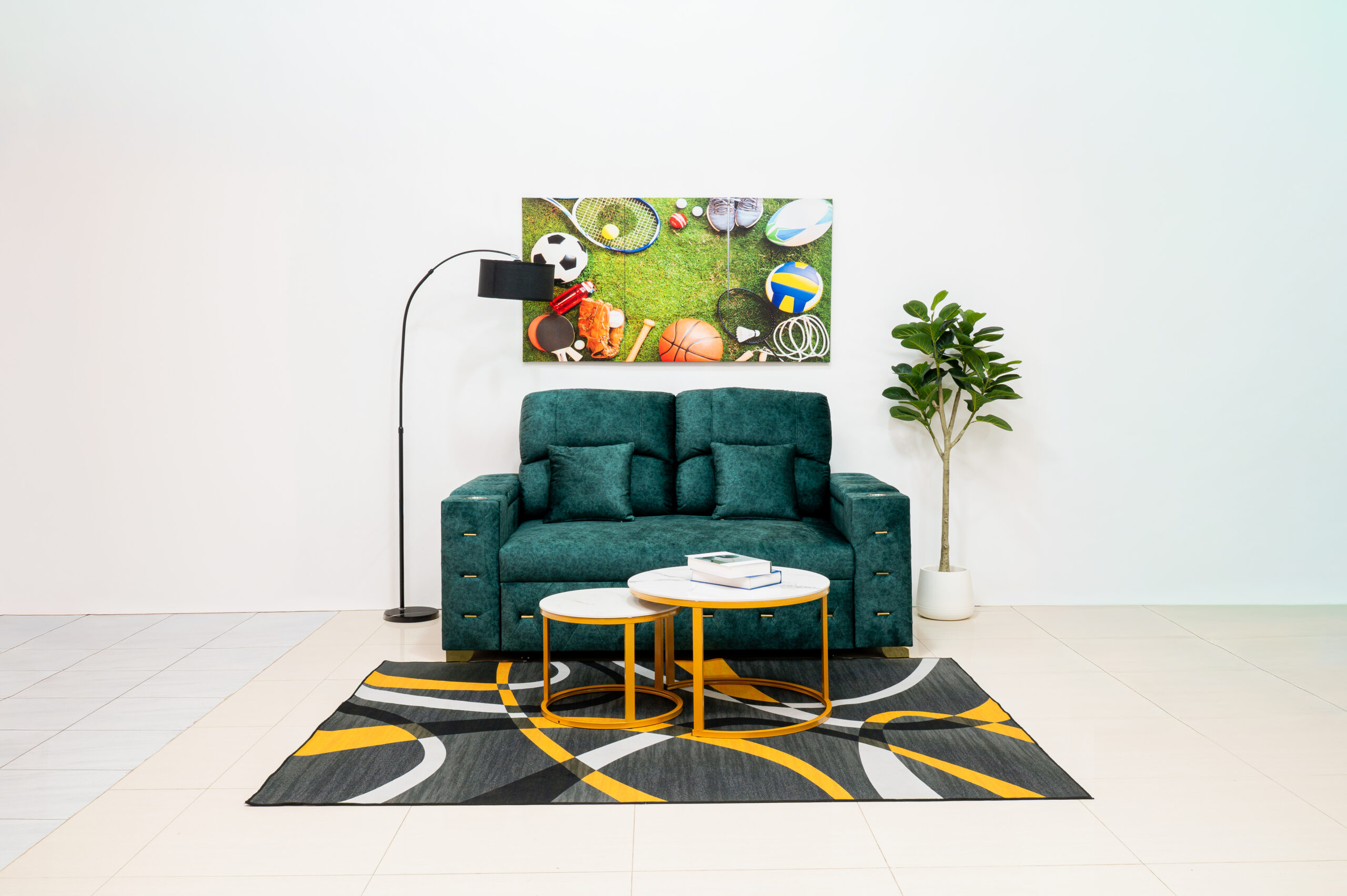 โซฟาเบดกำมะหยี่สีเขียวมรกต ดีไซน์ Luxury ฟังก์ชันระดับเฟิร์สคลาส - Image 2