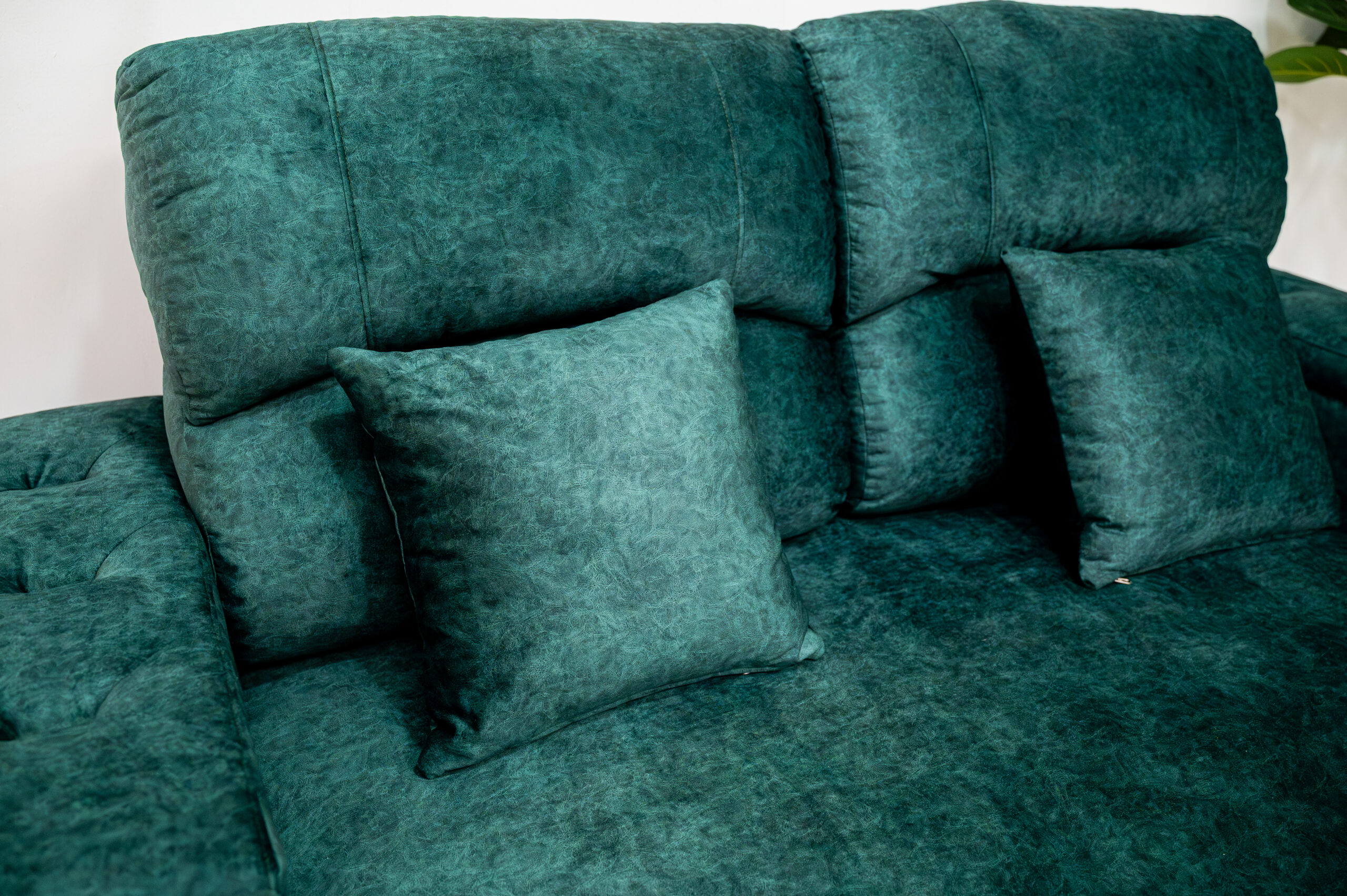 โซฟาเบดกำมะหยี่สีเขียวมรกต ดีไซน์ Luxury ฟังก์ชันระดับเฟิร์สคลาส - Image 5