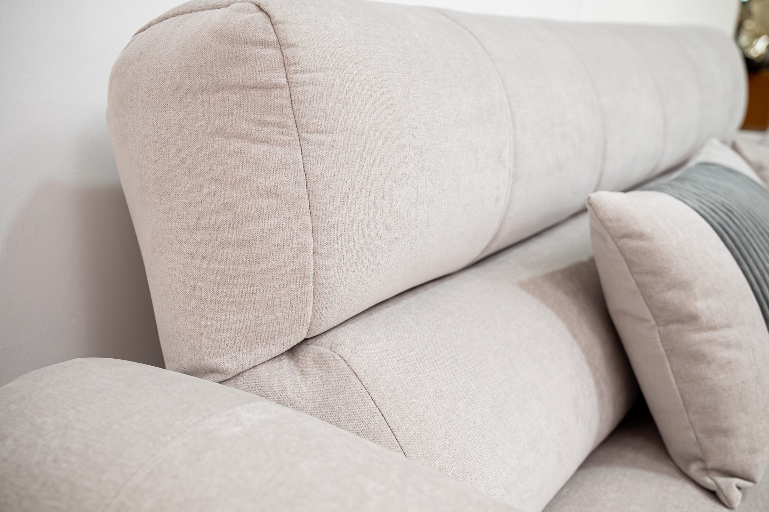 โซฟาเบด 2 ที่นั่งสีเทาอ่อนสไตล์มินิมอล ฟังก์ชันปรับนอนประหยัดพื้นที่ - Image 7