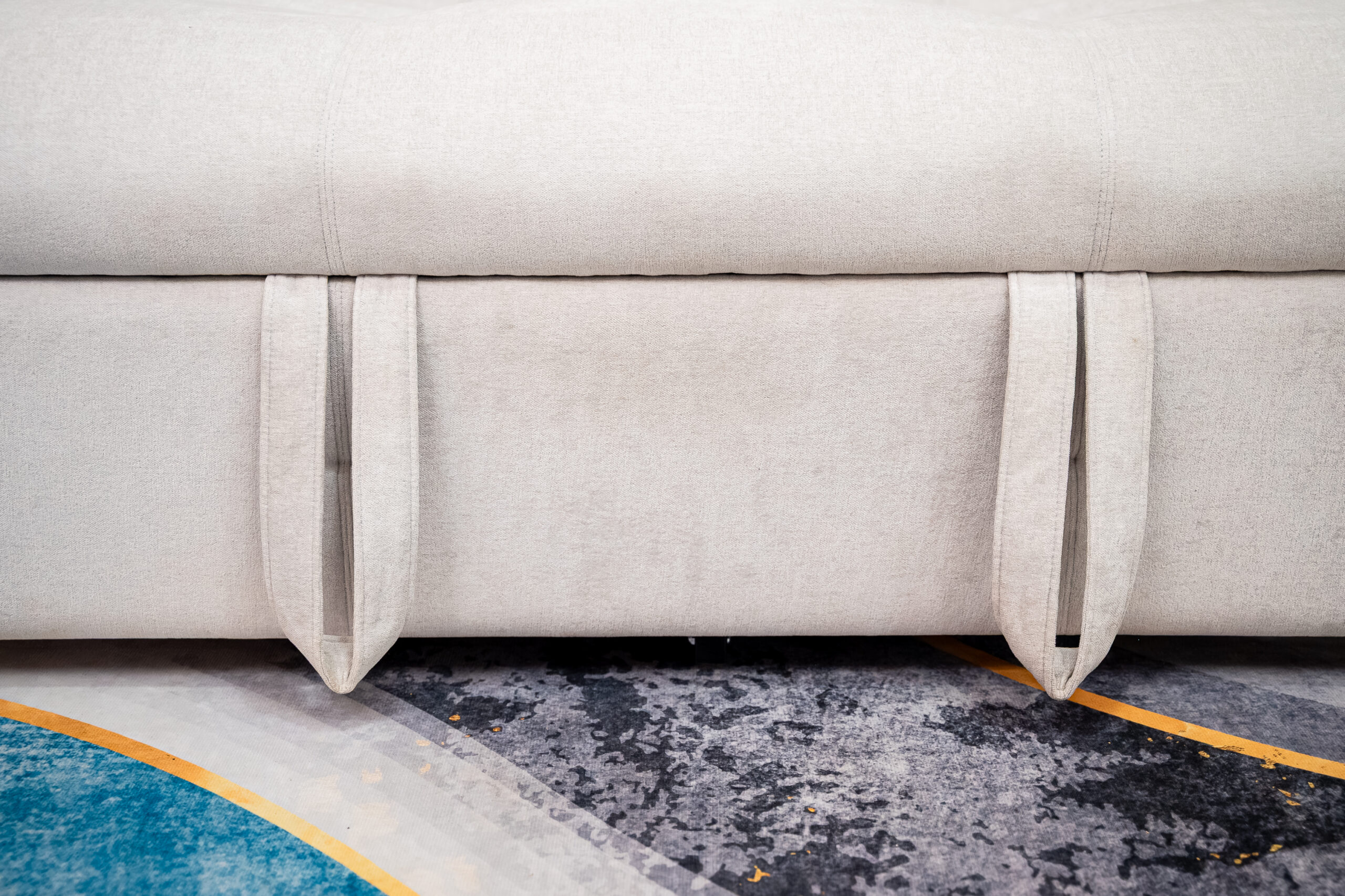 โซฟาเบด 2 ที่นั่งสีเทาอ่อนสไตล์มินิมอล ฟังก์ชันปรับนอนประหยัดพื้นที่ - Image 11