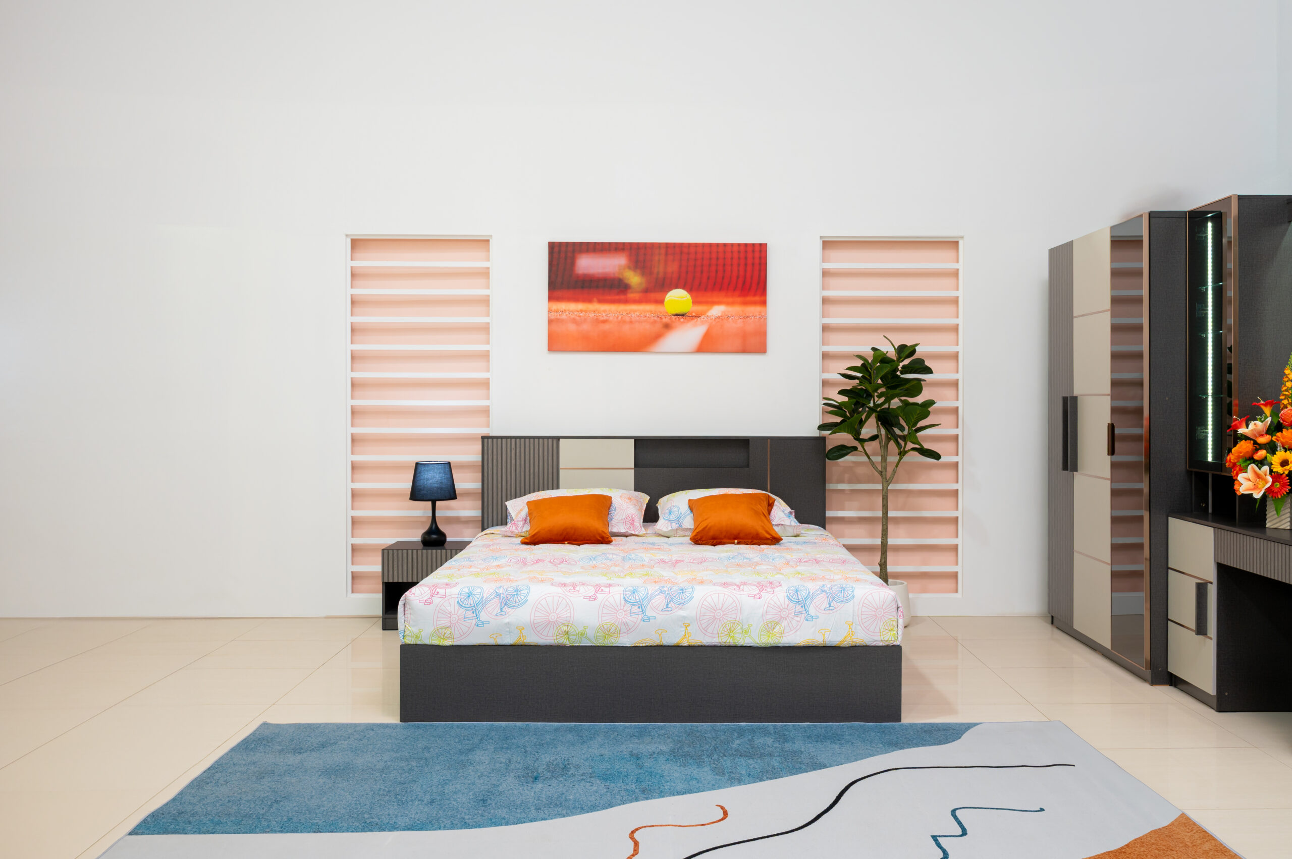 ชุดห้องนอนดีไซน์ Modern Luxury ผสานความเท่ของลายไม้และคิ้ว Pink Gold - Image 2